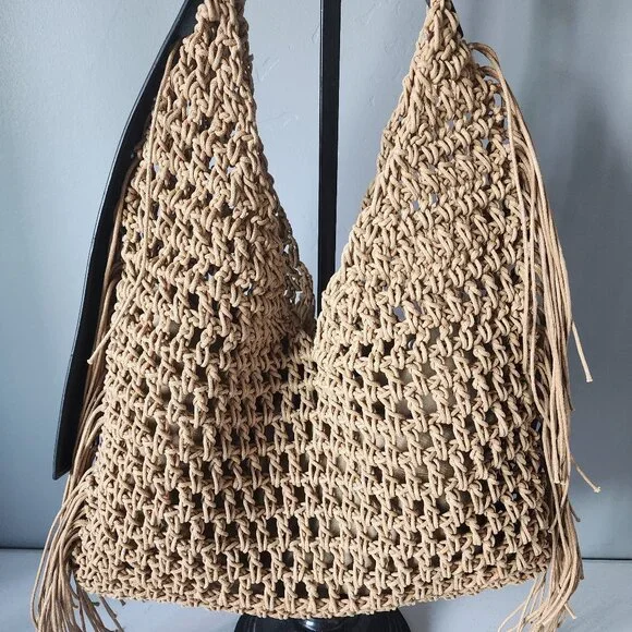 All Saints Large Crochet Bag "LIKE NEW" - Picture 4 of 16